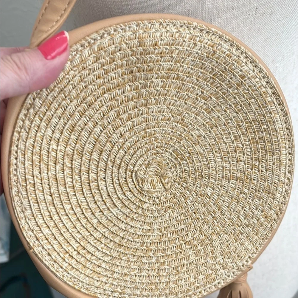 Boho Round Floral Bag Detailed Embroidered Round Crossbody  Final Sale - Picture 4 of 8